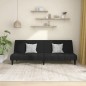 vidaXL Schlafsofa 2-Sitzer Schwarz Samt vidaXL Schlafsofa 2-Sitzer Schwarz Samt