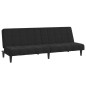 vidaXL Schlafsofa 2-Sitzer Schwarz Samt vidaXL Schlafsofa 2-Sitzer Schwarz Samt