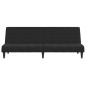 vidaXL Schlafsofa 2-Sitzer Schwarz Samt vidaXL Schlafsofa 2-Sitzer Schwarz Samt