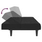 vidaXL Schlafsofa 2-Sitzer Schwarz Samt vidaXL Schlafsofa 2-Sitzer Schwarz Samt