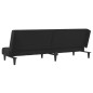 vidaXL Schlafsofa 2-Sitzer Schwarz Samt vidaXL Schlafsofa 2-Sitzer Schwarz Samt