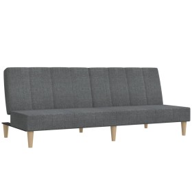 vidaXL Schlafsofa 2-Sitzer Hellgrau Stoff
