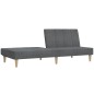 vidaXL Schlafsofa 2-Sitzer Hellgrau Stoff vidaXL Schlafsofa 2-Sitzer Hellgrau Stoff