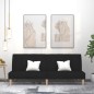 vidaXL Schlafsofa 2-Sitzer Schwarz Stoff vidaXL Schlafsofa 2-Sitzer Schwarz Stoff