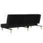 vidaXL Schlafsofa 2-Sitzer Schwarz Stoff vidaXL Schlafsofa 2-Sitzer Schwarz Stoff