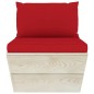 Garten-Palettensofa 3-Sitzer mit Kissen Fichtenholz Garten-Palettensofa 3-Sitzer mit Kissen Fichtenholz