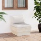 vidaXL Garten-Paletten-Mittelsofa mit Kissen Imprägniertes Fichtenholz vidaXL Garten-Paletten-Mittelsofa mit Kissen Imprägniertes Fichtenholz