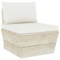 vidaXL Garten-Paletten-Mittelsofa mit Kissen Imprägniertes Fichtenholz vidaXL Garten-Paletten-Mittelsofa mit Kissen Imprägniertes Fichtenholz