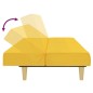 vidaXL Schlafsofa 2-Sitzer Gelb Stoff vidaXL Schlafsofa 2-Sitzer Gelb Stoff