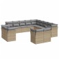vidaXL 13-tlg. Garten-Sofagarnitur mit Kissen Beige Poly Rattan vidaXL 13-tlg. Garten-Sofagarnitur mit Kissen Beige Poly Rattan