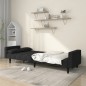 vidaXL Schlafsofa 2-Sitzer mit 2 Kissen Schwarz Samt vidaXL Schlafsofa 2-Sitzer mit 2 Kissen Schwarz Samt