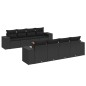 vidaXL 9-tlg. Garten-Sofagarnitur mit Kissen Schwarz Poly Rattan vidaXL 9-tlg. Garten-Sofagarnitur mit Kissen Schwarz Poly Rattan