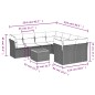vidaXL 9-tlg. Garten-Sofagarnitur mit Kissen Beige Poly Rattan vidaXL 9-tlg. Garten-Sofagarnitur mit Kissen Beige Poly Rattan