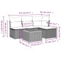 vidaXL 5-tlg. Garten-Sofagarnitur mit Kissen Schwarz Poly Rattan vidaXL 5-tlg. Garten-Sofagarnitur mit Kissen Schwarz Poly Rattan
