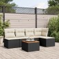 vidaXL 6-tlg. Garten-Sofagarnitur mit Kissen Schwarz Poly Rattan vidaXL 6-tlg. Garten-Sofagarnitur mit Kissen Schwarz Poly Rattan