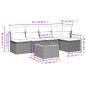 vidaXL 6-tlg. Garten-Sofagarnitur mit Kissen Beige Poly Rattan vidaXL 6-tlg. Garten-Sofagarnitur mit Kissen Beige Poly Rattan
