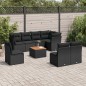 vidaXL 9-tlg. Garten-Sofagarnitur mit Kissen Schwarz Poly Rattan vidaXL 9-tlg. Garten-Sofagarnitur mit Kissen Schwarz Poly Rattan