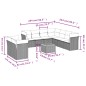 vidaXL 10-tlg. Garten-Sofagarnitur mit Kissen Schwarz Poly Rattan vidaXL 10-tlg. Garten-Sofagarnitur mit Kissen Schwarz Poly Rattan