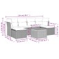 vidaXL 7-tlg. Garten-Sofagarnitur mit Kissen Beige Poly Rattan vidaXL 7-tlg. Garten-Sofagarnitur mit Kissen Beige Poly Rattan