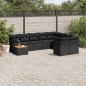 vidaXL 10-tlg. Garten-Sofagarnitur mit Kissen Schwarz Poly Rattan vidaXL 10-tlg. Garten-Sofagarnitur mit Kissen Schwarz Poly Rattan