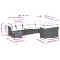 vidaXL 10-tlg. Garten-Sofagarnitur mit Kissen Schwarz Poly Rattan vidaXL 10-tlg. Garten-Sofagarnitur mit Kissen Schwarz Poly Rattan