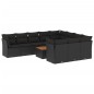 vidaXL 11-tlg. Garten-Sofagarnitur mit Kissen Schwarz Poly Rattan vidaXL 11-tlg. Garten-Sofagarnitur mit Kissen Schwarz Poly Rattan