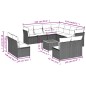 vidaXL 12-tlg. Garten-Sofagarnitur mit Kissen Beige Poly Rattan vidaXL 12-tlg. Garten-Sofagarnitur mit Kissen Beige Poly Rattan