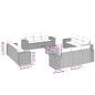 vidaXL 13-tlg. Garten-Sofagarnitur mit Kissen Beige Poly Rattan vidaXL 13-tlg. Garten-Sofagarnitur mit Kissen Beige Poly Rattan