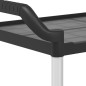 vidaXL Rollwagen mit 3 Etagen Schwarz 99x50x96 cm Aluminium vidaXL Rollwagen mit 3 Etagen Schwarz 99x50x96 cm Aluminium