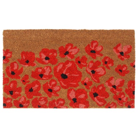 vidaXL Fußmatte Natur 45x75 cm Kokosfaser Getuftet