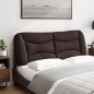 vidaXL Kopfteil-Kissen Dunkelbraun 140 cm Stoff vidaXL Kopfteil-Kissen Dunkelbraun 140 cm Stoff