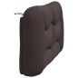 vidaXL Kopfteil-Kissen Dunkelbraun 140 cm Stoff vidaXL Kopfteil-Kissen Dunkelbraun 140 cm Stoff