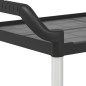 vidaXL Rollwagen mit 2 Etagen Schwarz 99x50x97 cm Aluminium vidaXL Rollwagen mit 2 Etagen Schwarz 99x50x97 cm Aluminium