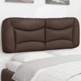 vidaXL Kopfteil-Kissen Braun 140 cm Kunstleder