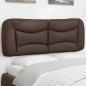 vidaXL Kopfteil-Kissen Braun 140 cm Kunstleder