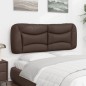 vidaXL Kopfteil-Kissen Braun 140 cm Kunstleder