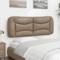 vidaXL Kopfteil-Kissen Cappuccino-Braun 140 cm Kunstleder vidaXL Kopfteil-Kissen Cappuccino-Braun 140 cm Kunstleder