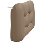 vidaXL Kopfteil-Kissen Cappuccino-Braun 140 cm Kunstleder vidaXL Kopfteil-Kissen Cappuccino-Braun 140 cm Kunstleder