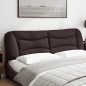 vidaXL Kopfteil-Kissen Dunkelbraun 180 cm Stoff