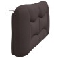 vidaXL Kopfteil-Kissen Dunkelbraun 180 cm Stoff