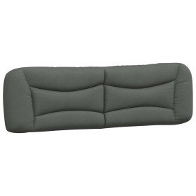 vidaXL Kopfteil-Kissen Dunkelgrau 180 cm Stoff