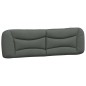 vidaXL Kopfteil-Kissen Dunkelgrau 180 cm Stoff vidaXL Kopfteil-Kissen Dunkelgrau 180 cm Stoff
