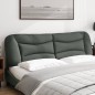 vidaXL Kopfteil-Kissen Dunkelgrau 180 cm Stoff vidaXL Kopfteil-Kissen Dunkelgrau 180 cm Stoff