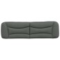 vidaXL Kopfteil-Kissen Dunkelgrau 180 cm Stoff vidaXL Kopfteil-Kissen Dunkelgrau 180 cm Stoff