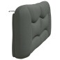 vidaXL Kopfteil-Kissen Dunkelgrau 180 cm Stoff vidaXL Kopfteil-Kissen Dunkelgrau 180 cm Stoff