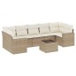 vidaXL 8-tlg. Garten-Sofagarnitur mit Kissen Beige Poly Rattan vidaXL 8-tlg. Garten-Sofagarnitur mit Kissen Beige Poly Rattan