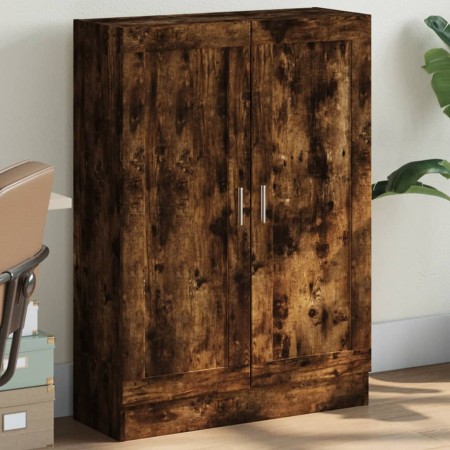 vidaXL Bücherschrank Räuchereiche 82,5x30,5x115 cm Holzwerkstoff