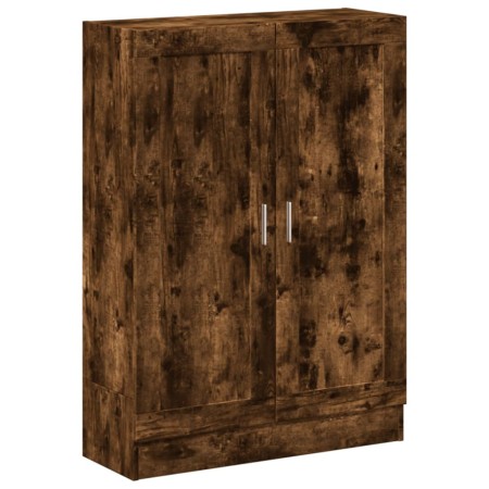 vidaXL Bücherschrank Räuchereiche 82,5x30,5x115 cm Holzwerkstoff