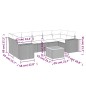 vidaXL 8-tlg. Garten-Sofagarnitur mit Kissen Schwarz Poly Rattan vidaXL 8-tlg. Garten-Sofagarnitur mit Kissen Schwarz Poly Rattan