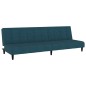 vidaXL Schlafsofa 2-Sitzer Blau Samt vidaXL Schlafsofa 2-Sitzer Blau Samt